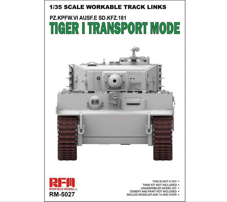 Ryefield Models 5027 1/35 Workable Track Links for Tiger I Transport Mode Model Kit