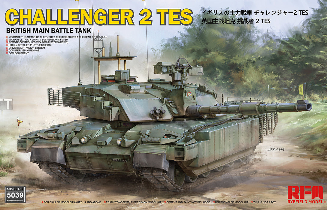 Ryefield Models 5039 1/35 Challenger 2 TES British Main Battle Tank Model Kit