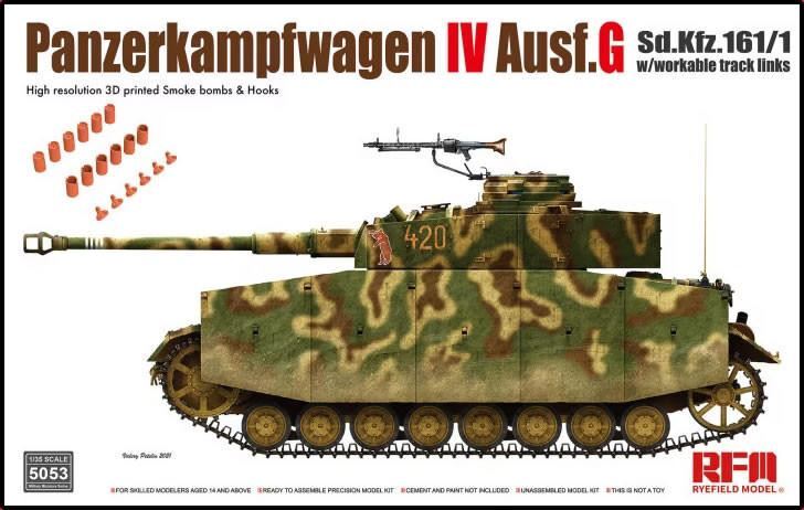 Ryefield Models 5053 1/35 Pz.kpfw. IV Ausf. G Sd.Kfz.161/1 w/ Workable Tracks Model Kit