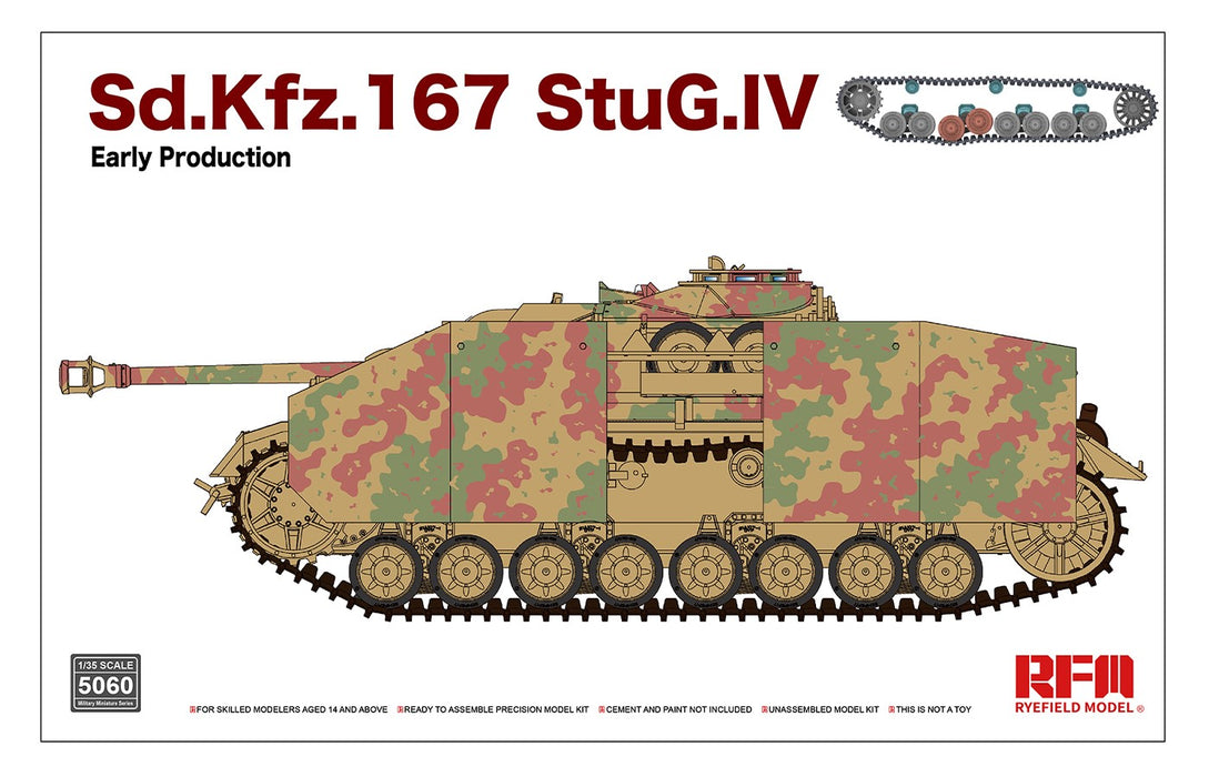 Ryefield Models 5060 1/35 Sd.Kfz. 167 StuG.IV Early Prod. w/ Workable Tracks Model Kit