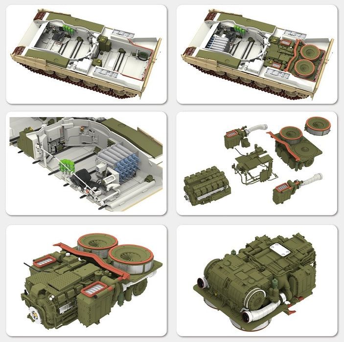 Ryefield Models 5066 1/35 Leopard 2A6 Main Battle Tank with Interior Model Kit