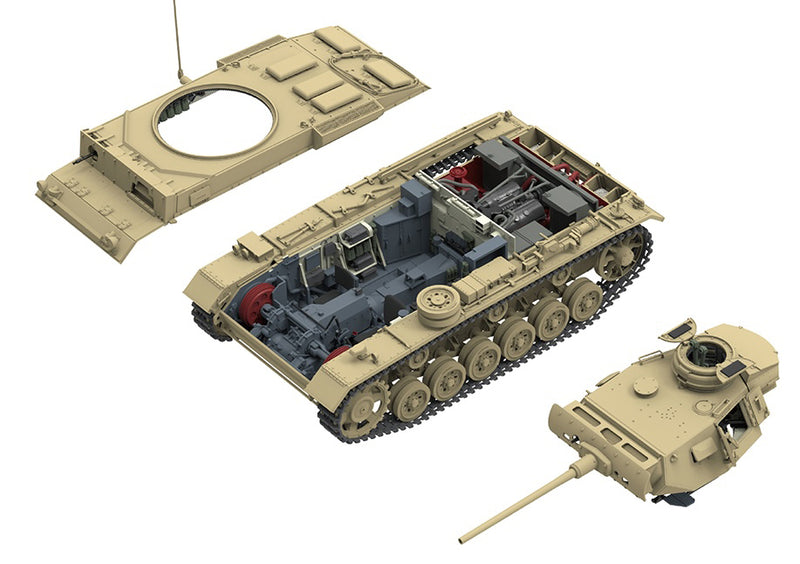 Ryefield Models 5072 1/35 Pz.Kpfw.III Ausf. J w/ Full Interior Model Kit