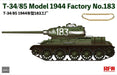 Ryefield Models 5083 1/35 T-34/85 Model 1944 Factory No. 183 Model Kit