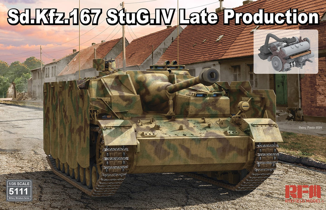 Ryefield Models 5111 1/35 Sd.Kfz.167 StuG.IV Late Prod. Model Tank Kit