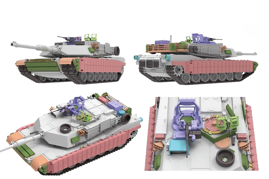 Ryefield Models 5120 1/35 M1A1 Abrams Tank Ukrainian Updated w/ Workable Tracks Model Kit