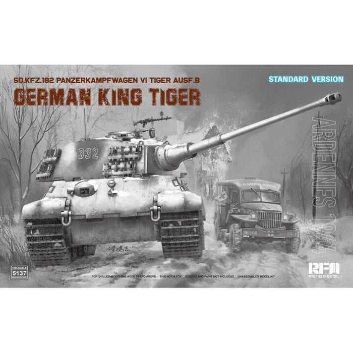 Ryefield Models 5137 1/35 German King Tiger Ausf.B 1944 (Standard Version) Model Kit