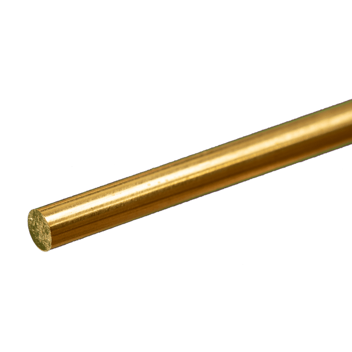 K&S Engineering 1164 3/16" Solid Brass Rod 36" Single