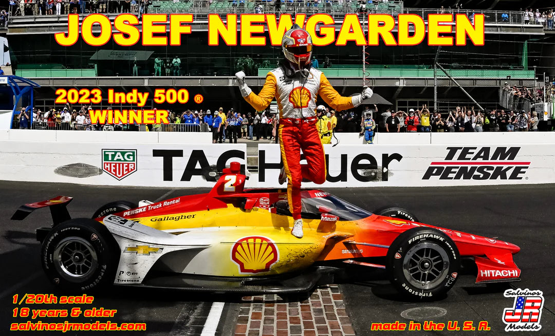 Salvinos JR Models 1/20 Penske Racing Josef Newgarden 2023 Indy 500 Winner Indy Car Model Kit