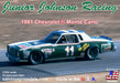 Salvinos JR Models 24569 1/25 Junior Johnson Racing 1981 Chevrolet Monte Carlo Model Kit with Reverse Paint Scheme
