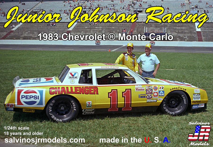 Salvinos JR Models 31247 1/24 Junior Johnson Racing 1983 Chevrolet Monte Carlo Model Kit