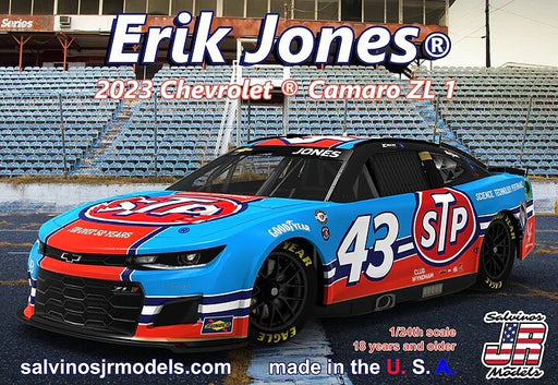 Salvinos JR Models 31250 1/24 Legacy Motor Club Erik Jones 2023 NEXT GEN Camaro STP Model Kit