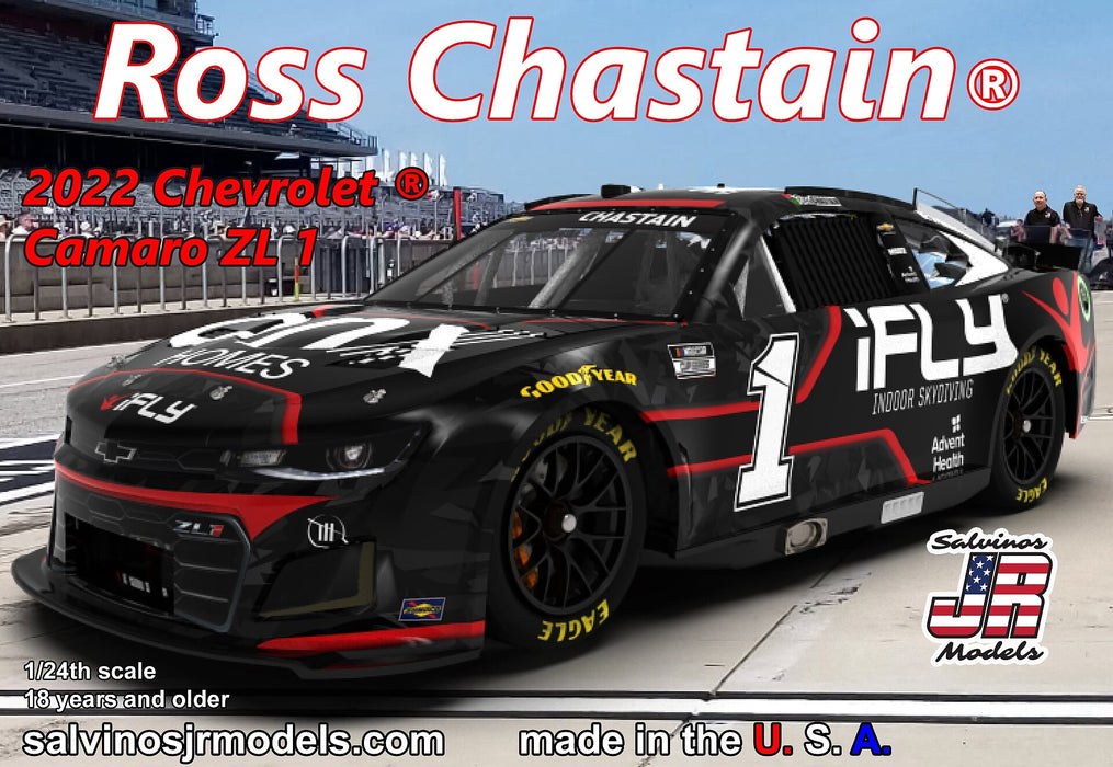 Salvinos JR Models 31616 1/24 Trackhouse Racing Ross Chastain 2022 Camaro Model Kit