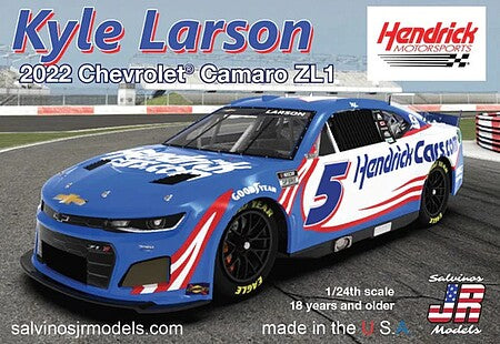 Salvinos JR Models 34090 1/24 Hendrick Motorsports Kyle Larson 2022 Camaro Patriotic Model Kit