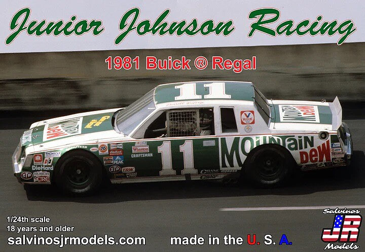 Salvinos JR Models 37471 1/25 Junior Johnson Racing 1981 Buick Cup Champ Model Kit