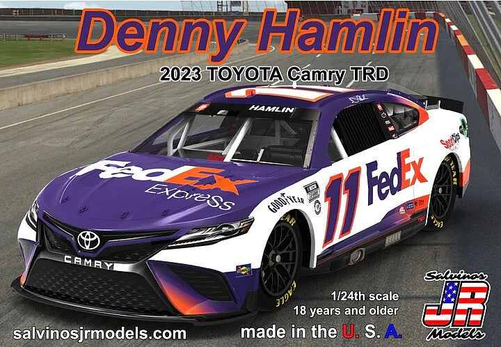 Salvinos JR Models 39178 1/24 Joe Gibbs Racing Denny Hamlin 2023 Toyota Camry Primary Model Kit