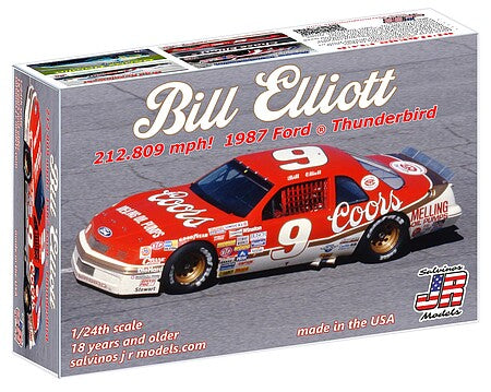 Salvinos JR Models 42232 1/24 Bill Elliott 1987 Ford Thunderbird 212 MPH Model Kit