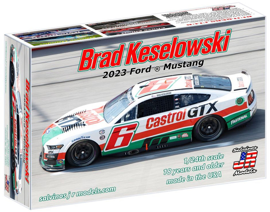 Salvinos JR Models 42233 1/24 RFK Racing 2023 Brad Keselowski Ford Mustang Castrol Oil Model Kit