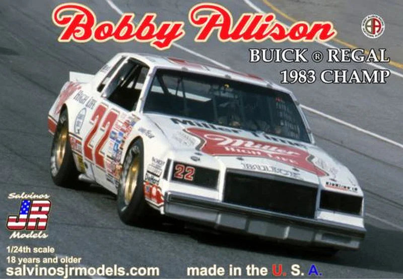 Salvinos JR Models SJMBAB1983C  1/24 1983 Bobby Allison Buick Regal Champion Model Kit