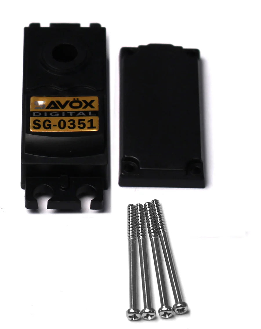Savox CSG0351 Top & Bottom Servo Case with 4 Screws for SG0351 — White ...