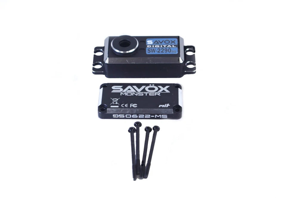 Savox SCSW2290SG Top & Bottom Servo Case Set with 4 Screws for SW2290SG-BE