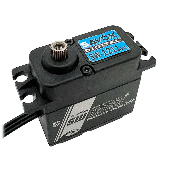 Savox SW1211SGP-BE Waterproof High Voltage Digital Servo - Black Edition
