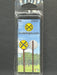 ScaleSigns HO-2002C HO Scale Distressed Railroad Crossing Sign (2 Pack)