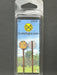 ScaleSigns HO-2504C HO Scale Yellow (Pre-1972) Stop Sign with Cat Eyes (2 Pack)