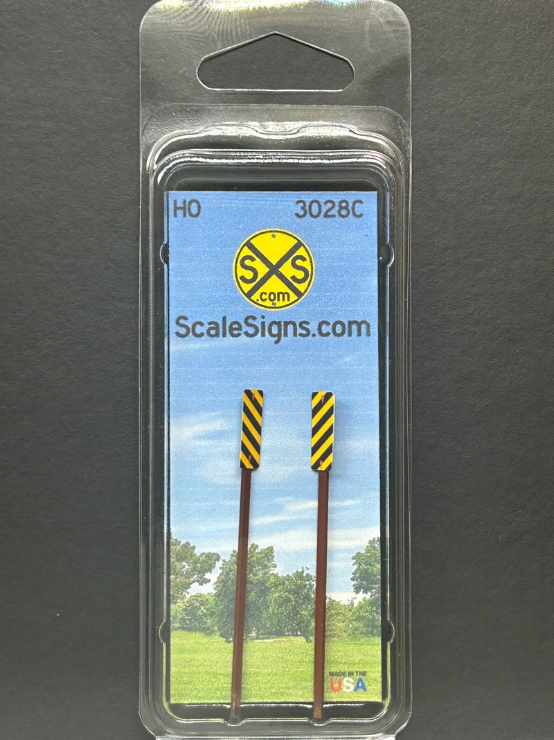ScaleSigns HO-3028C HO Scale Type 3 Object Marker Left and Right