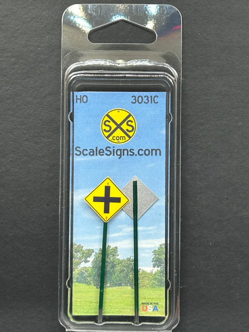 ScaleSigns HO-3031C HO Scale Intersection Sign (2 Pack)