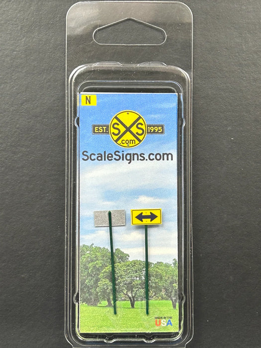 ScaleSigns N-3026C N Scale Direction Arrow Sign