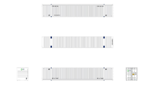 ScaleTrains 10642 N Scale CIMC 53' Dry Container COFC Logistics 3 Pack #3