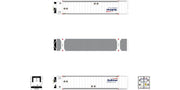 ScaleTrains 10651 N Scale CIMC 53' Reefer Container Quicktrax QTUX 6259
