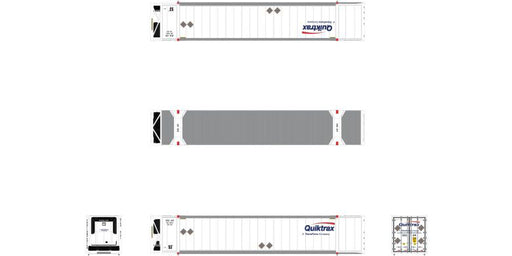 ScaleTrains 10651 N Scale CIMC 53' Reefer Container Quicktrax QTUX 6259