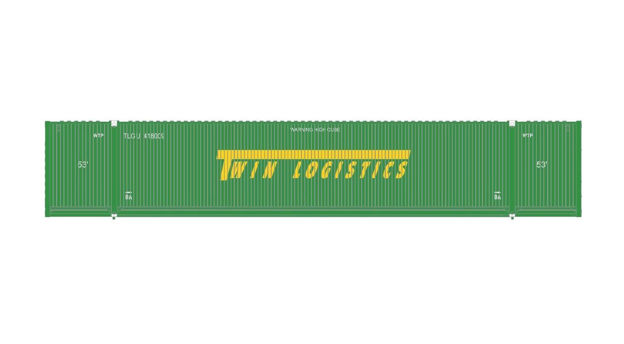 ScaleTrains 11600 HO Scale CIMC 53' Dry Container Twin Logistics 3-Pack #1