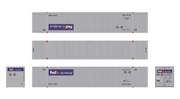 ScaleTrains 11616 HO Scale CIMC 53' Dry Container FedEx 536279
