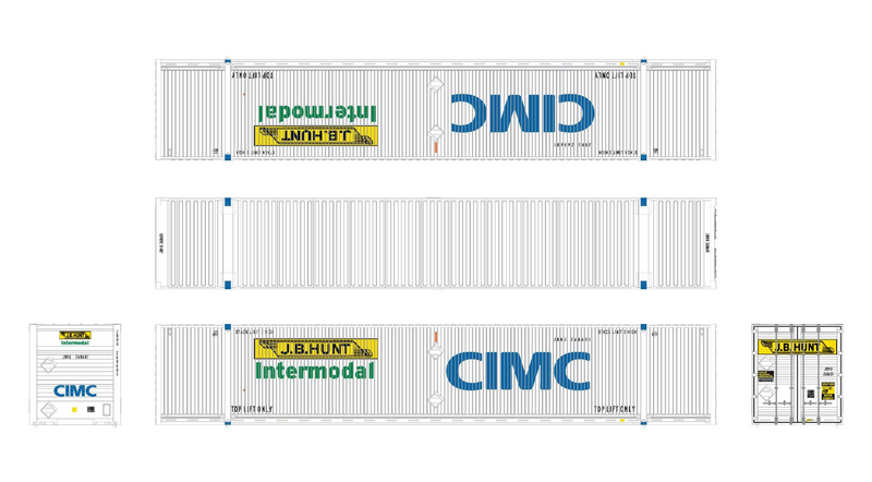 ScaleTrains 11626 HO Scale CIMC 53' Dry Container JB Hunt/CIMC 286265