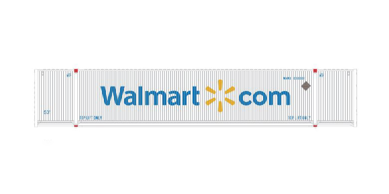 ScaleTrains 11633 HO Scale CIMC 53' Dry Container Walmart WAMU 30072