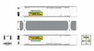 ScaleTrains 11711 HO Scale CIMC 53' Reefer Container JB Hunt JBRU 3 Pack #3