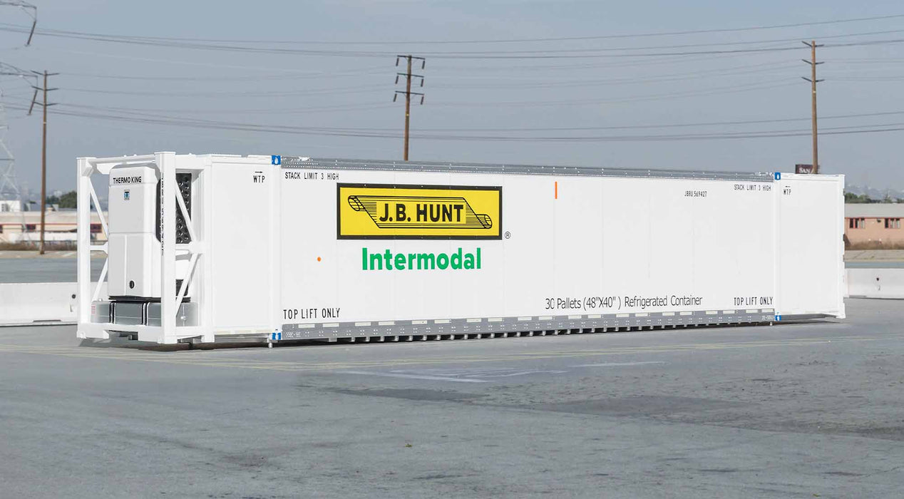 ScaleTrains 11711 HO Scale CIMC 53' Reefer Container JB Hunt JBRU 3 Pack #3