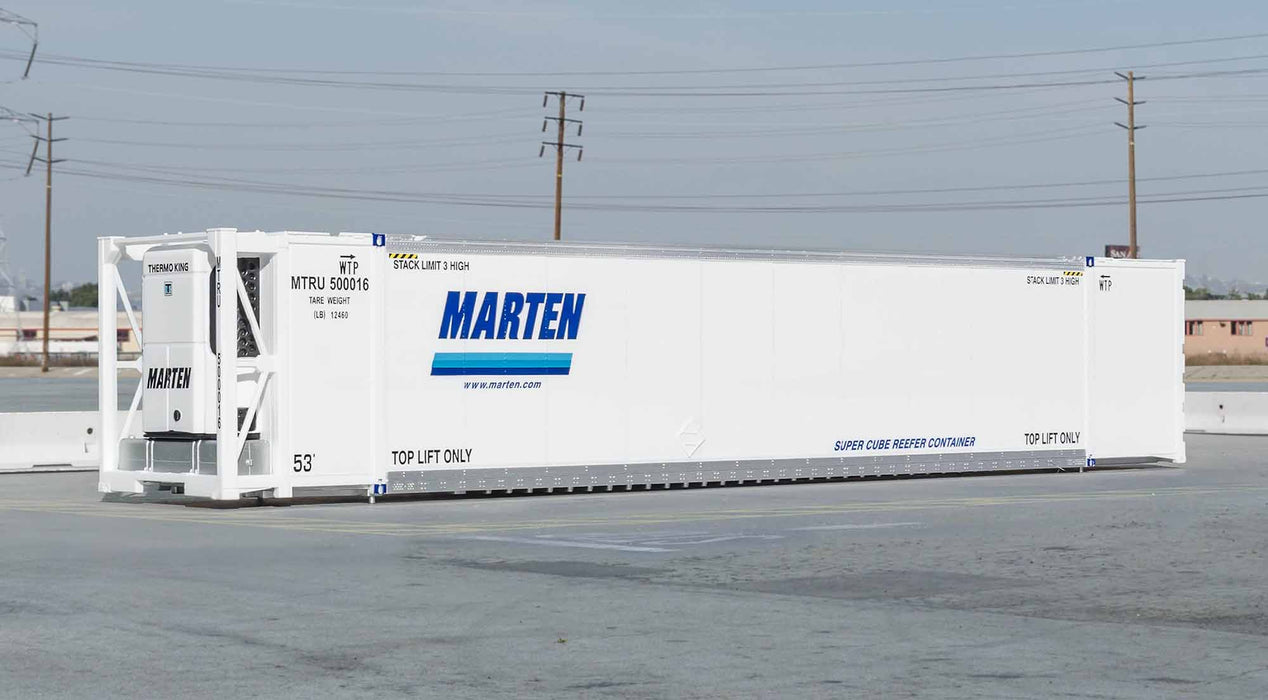 ScaleTrains 11713 HO Scale CIMC 53' Reefer Container Marten MTLU 3 Pack #2
