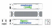 ScaleTrains 11716 HO Scale CIMC 53' Reefer Container Tiger Cool Express TGXU 3 Pack #2