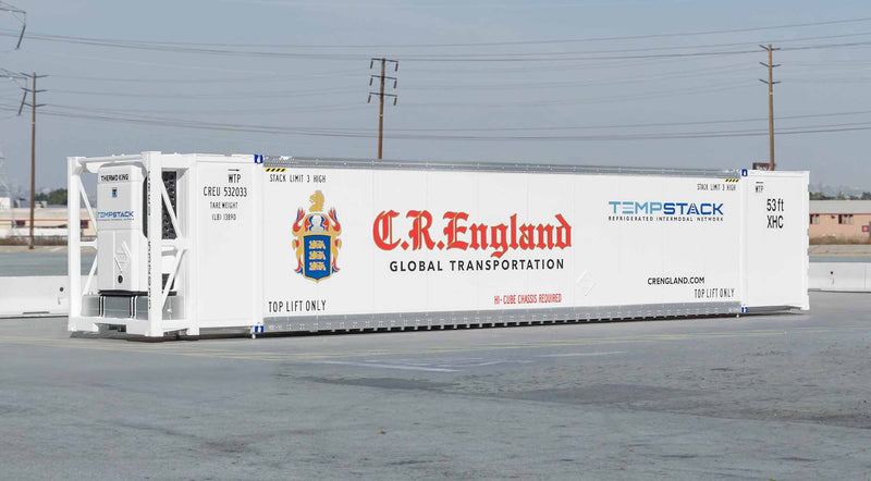ScaleTrains 11721 HO Scale CIMC 53' Reefer Container with Sound CR England CREU 532033