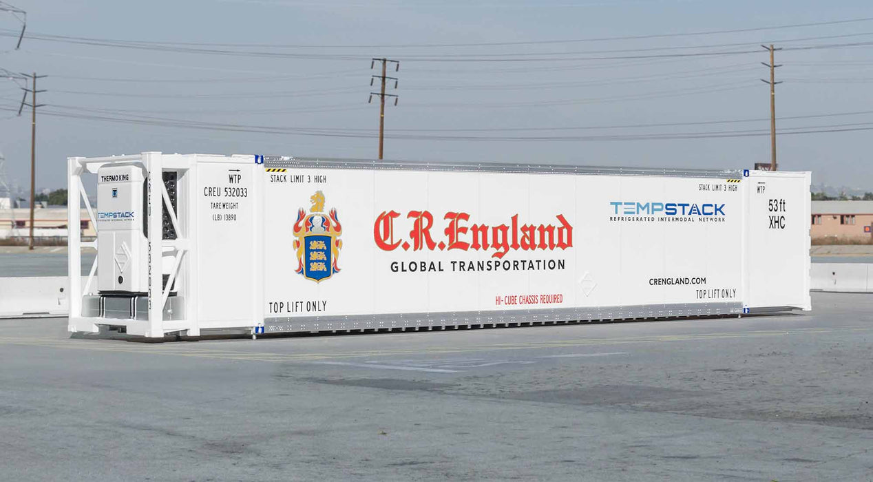 ScaleTrains 11721 HO Scale CIMC 53' Reefer Container with Sound CR England CREU 532033