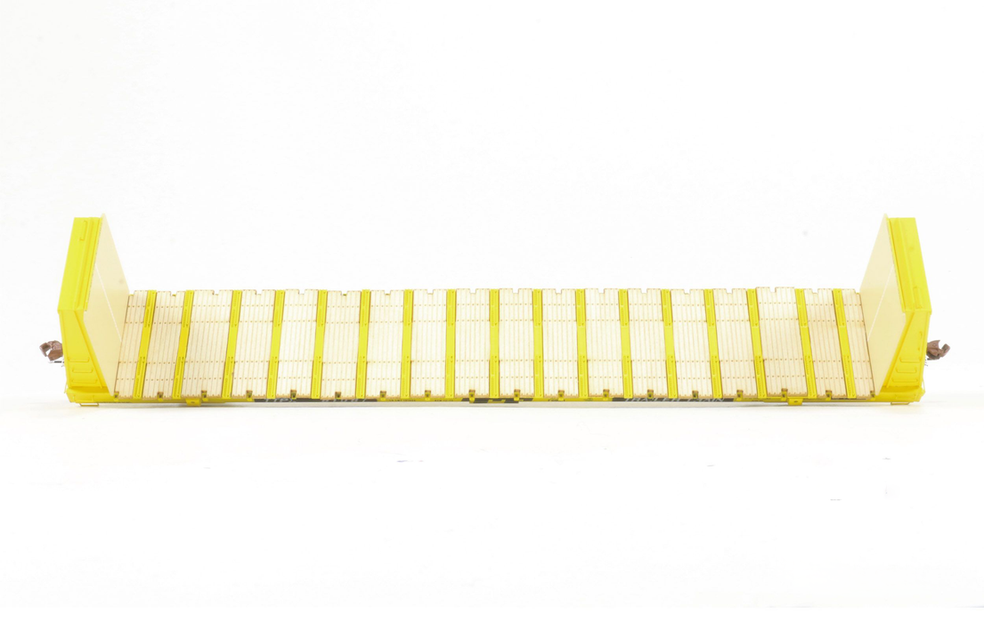 ScaleTrains 31166 Rivet HO Scale BSC F68AH Bulkhead Flatcar Trailer Train Yellow TTPX 81112
