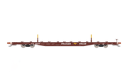 ScaleTrains 32223 Rivet HO Scale BSC F68BH Finger Rack Flatcar "TT Oxide Red" TTJX 80377
