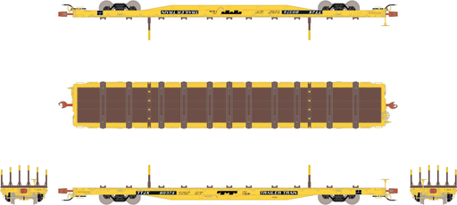 ScaleTrains 32229 Rivet HO Scale BSC F68BH Finger Rack Flatcar "TT Yellow" TTJX 80374