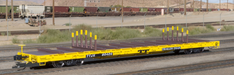 ScaleTrains 32229 Rivet HO Scale BSC F68BH Finger Rack Flatcar "TT Yellow" TTJX 80374