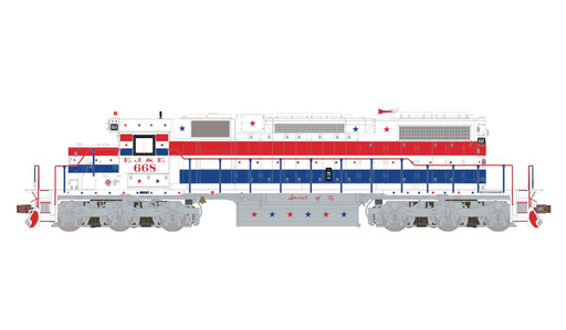 ScaleTrains 33127 HO Scale EMD SD38-2 Diesel Elgin Joliet and Eastern "Bicentennial" EJ&E 668 DCC Loksound