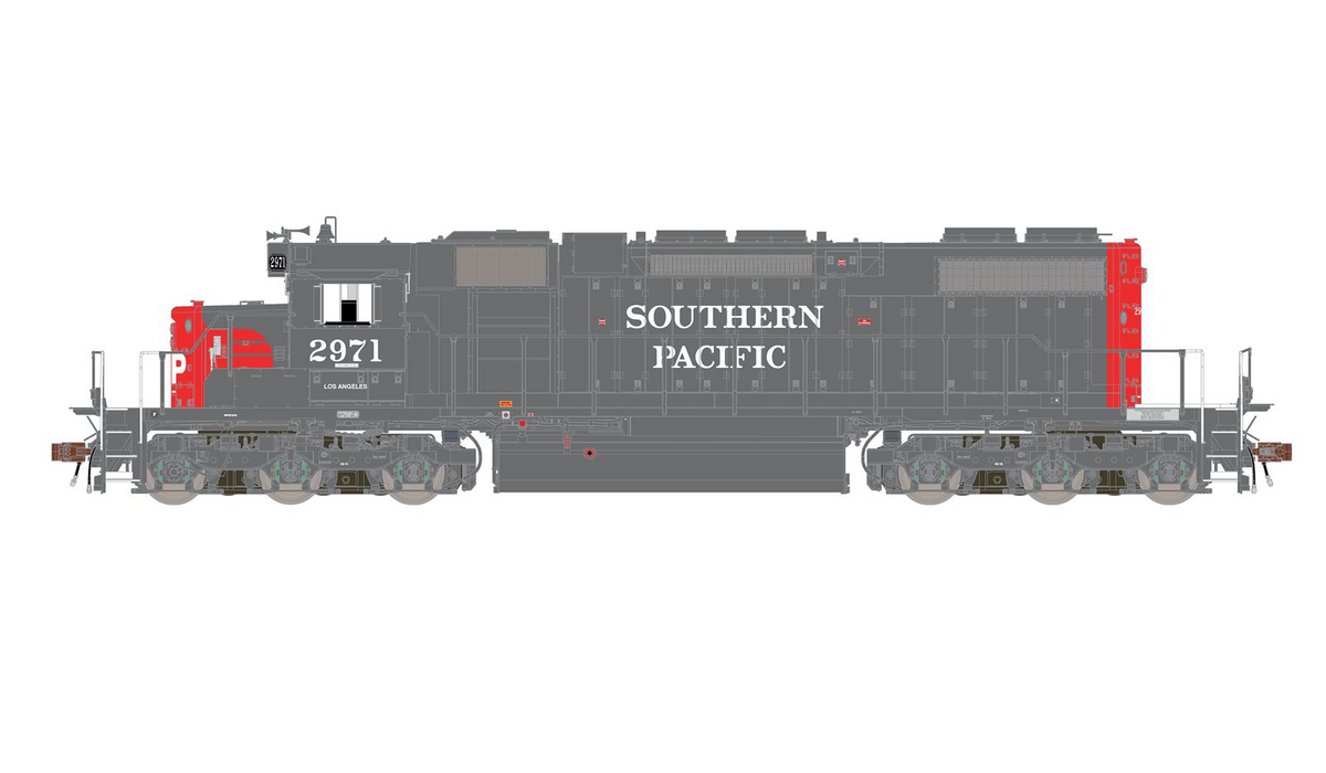 ScaleTrains 33148 HO Scale EMD SD38-2 Diesel Southern Pacific SP 2971 - DC