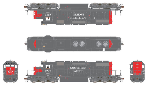 ScaleTrains 33156 HO Scale EMD SD38-2 Diesel Southern Pacific SP 2975 - DC